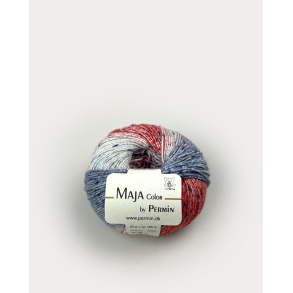 Maja color by Permin - R�d, bl�, pink