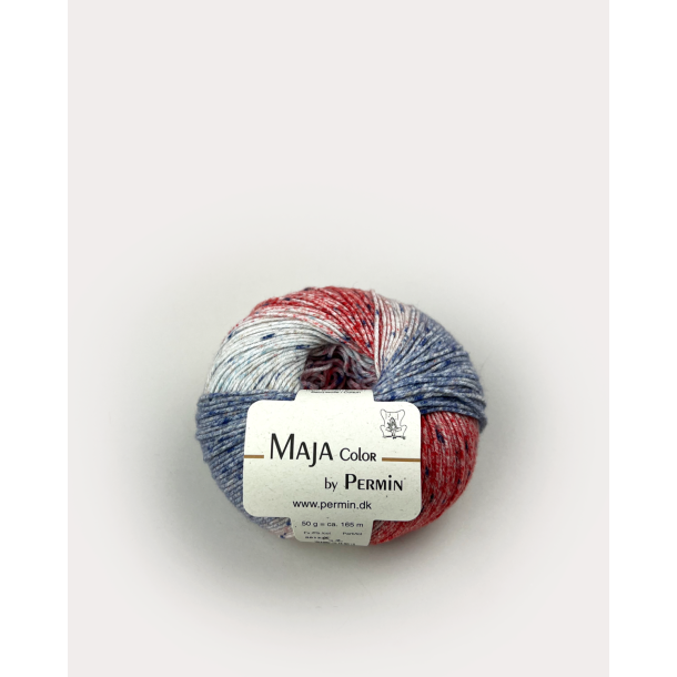Maja color by Permin - R�d, bl�, pink