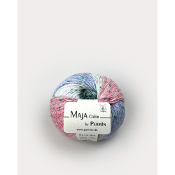 Maja color by Permin - Grn, bl og pink