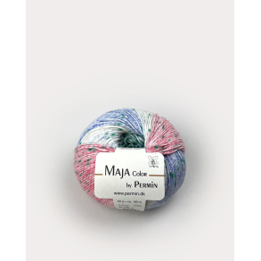 Maja color by Permin - Grn, bl og pink