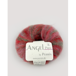 Angel print by Permin - rd/grn