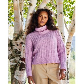 Strukturstrik med rullekrave - Alice by Permin