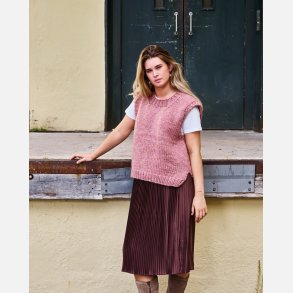 Vest med slids - Betty og Angel Print by Permin